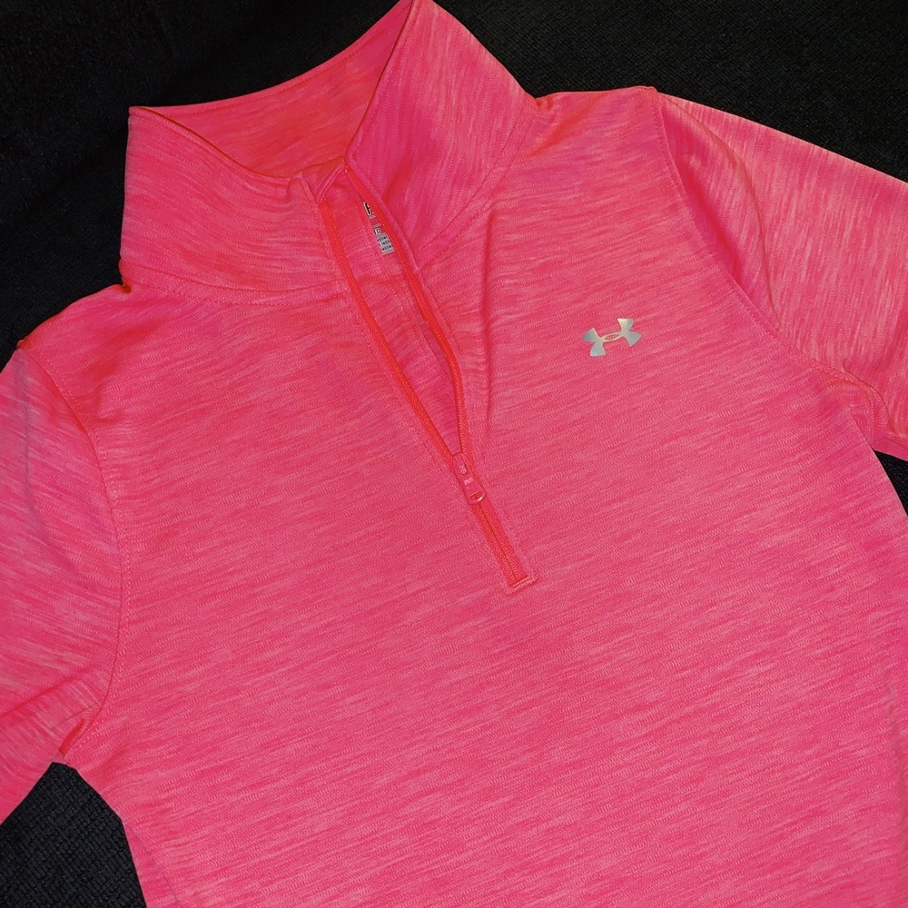 Pink Quarter Zip UA Sweatshirt